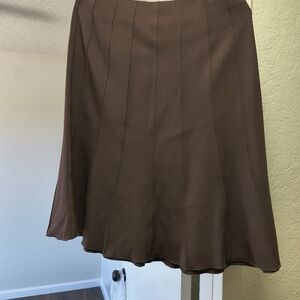 Spiegel Chocolate Brown A-Line Skirt